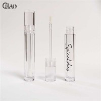 Hot sales transparent lip glaze container tubes unique crystal lip glaze container tube with wand